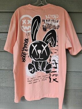 Greatful Revolution "Beyond Reality" Graffiti-Style Graphic Peace Tee Size XL